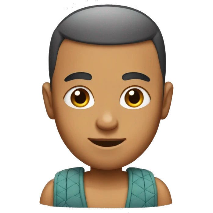 Buzz cut indian  emoji