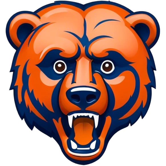 nfl custom bears logo emoji