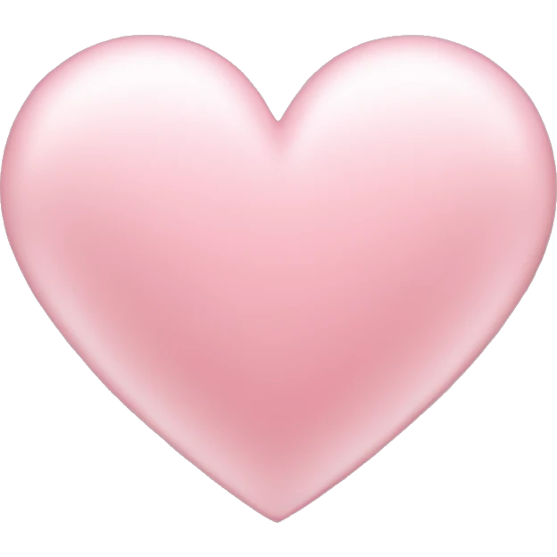 Light pink heart emoji