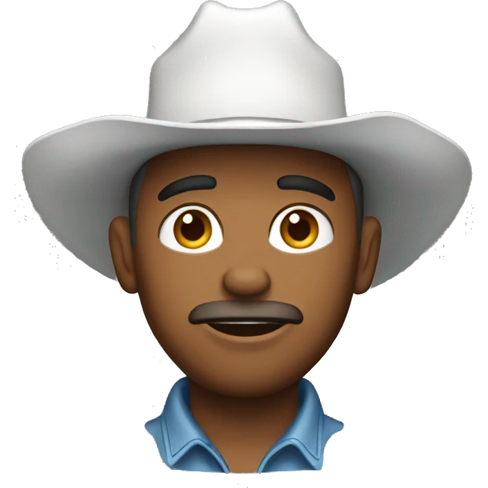 White cowboy  emoji