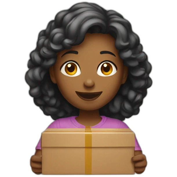 women receving a package emoji