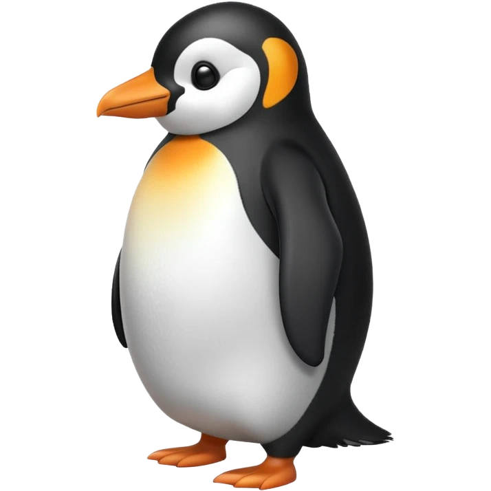Penguin with a big butt emoji