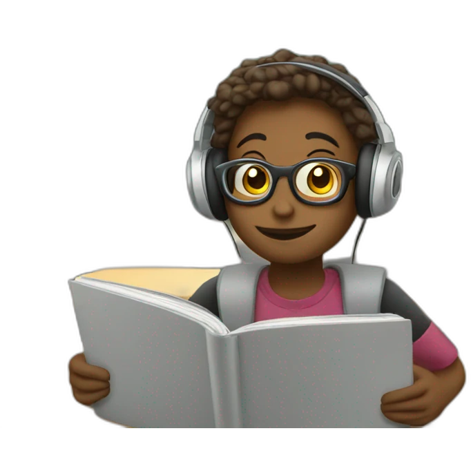 listening to music at school emoji