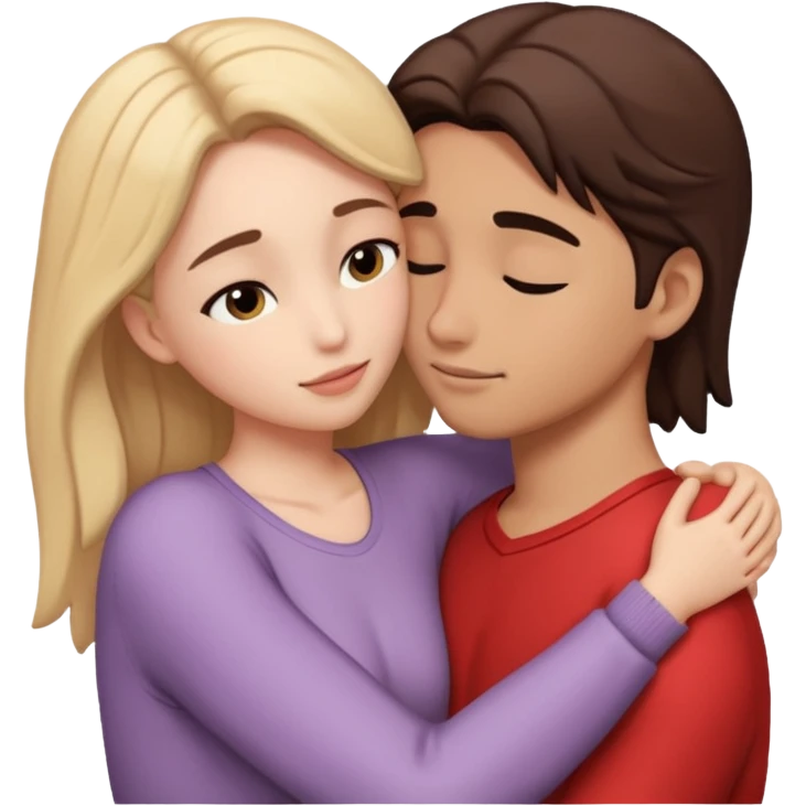 intimate moment between lovers emoji