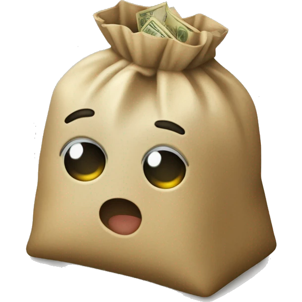 Ladron llevando una bolsa de dinero  emoji