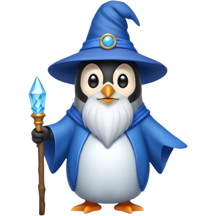 Penguin Wizard emoji