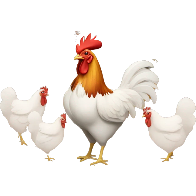 chicken farm  emoji
