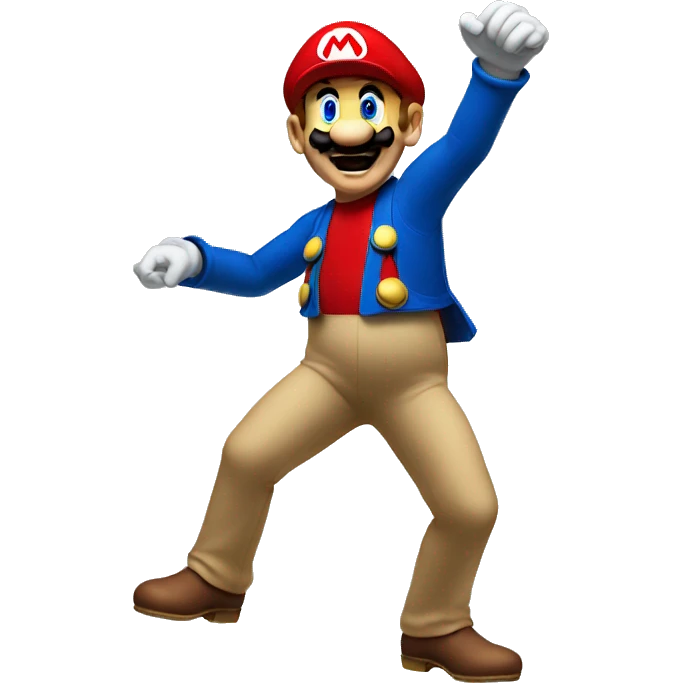  Super Mario dancing emoji