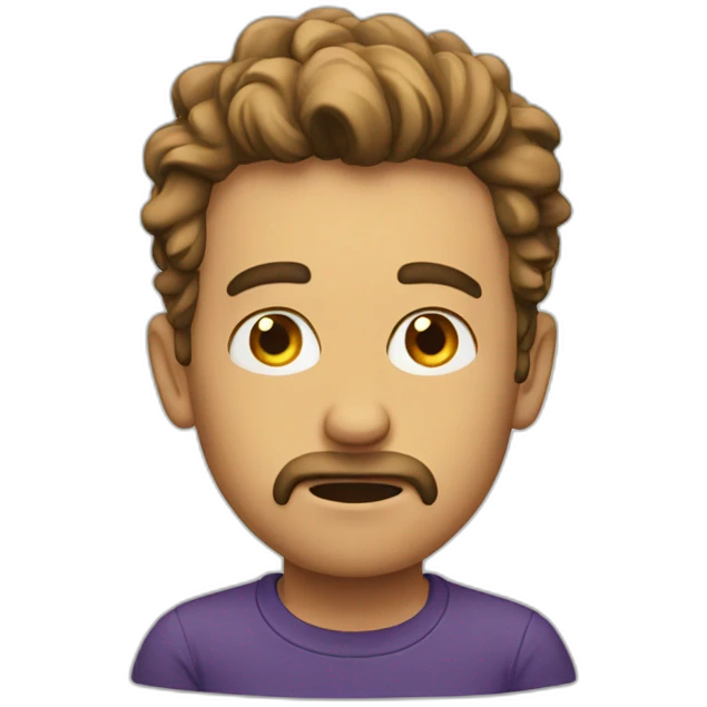 Doubting guy emoji