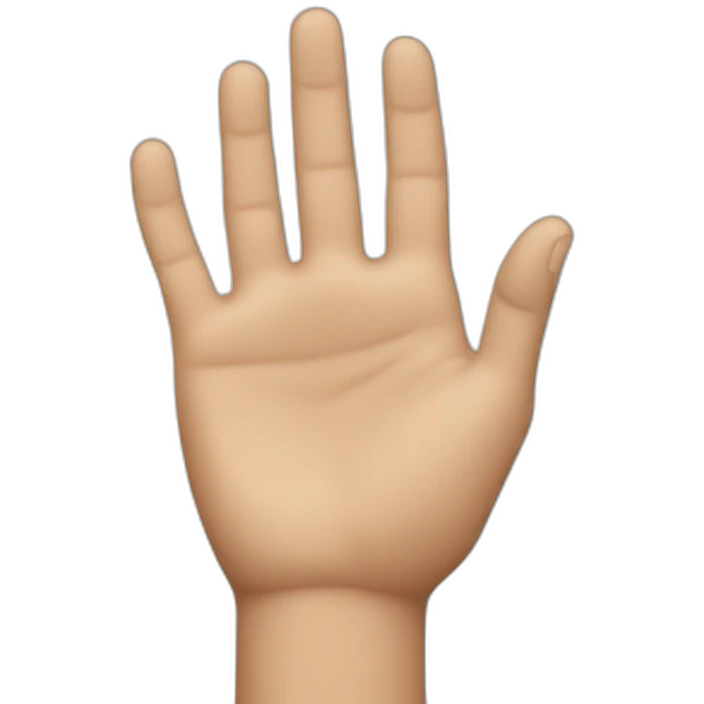 Closed hand with raised ring finger emoji