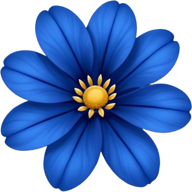 Dark blue flower emoji