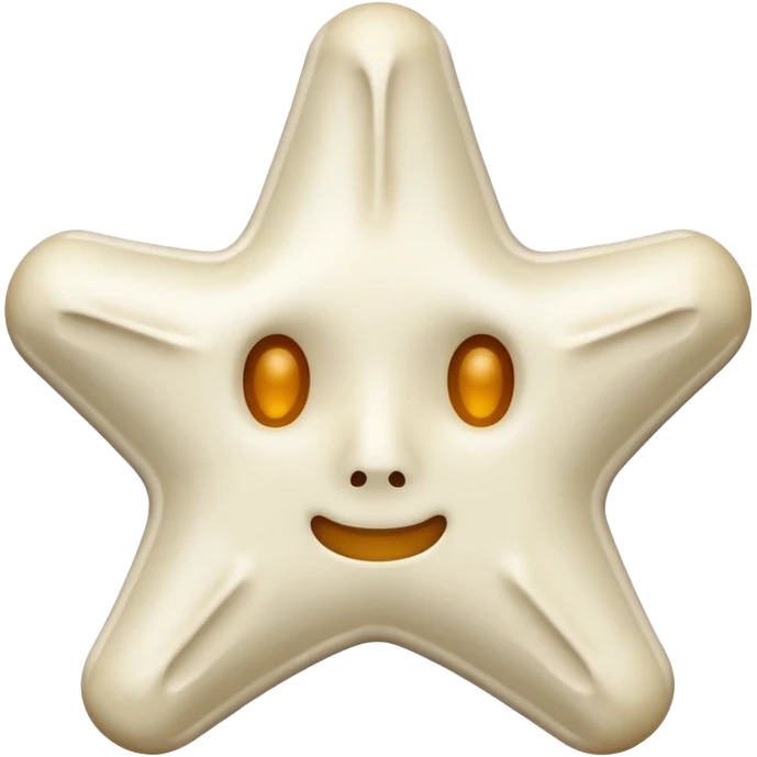 starshape made of bone. no face . no outer ridge emoji