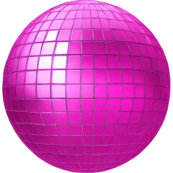 Pink disco ball emoji