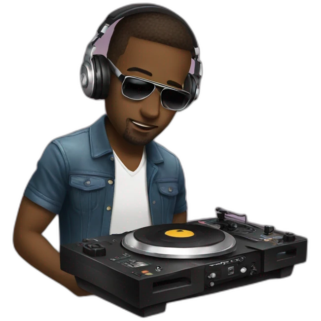 dj playing vinyls emoji