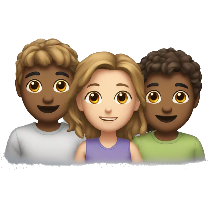three friends emoji