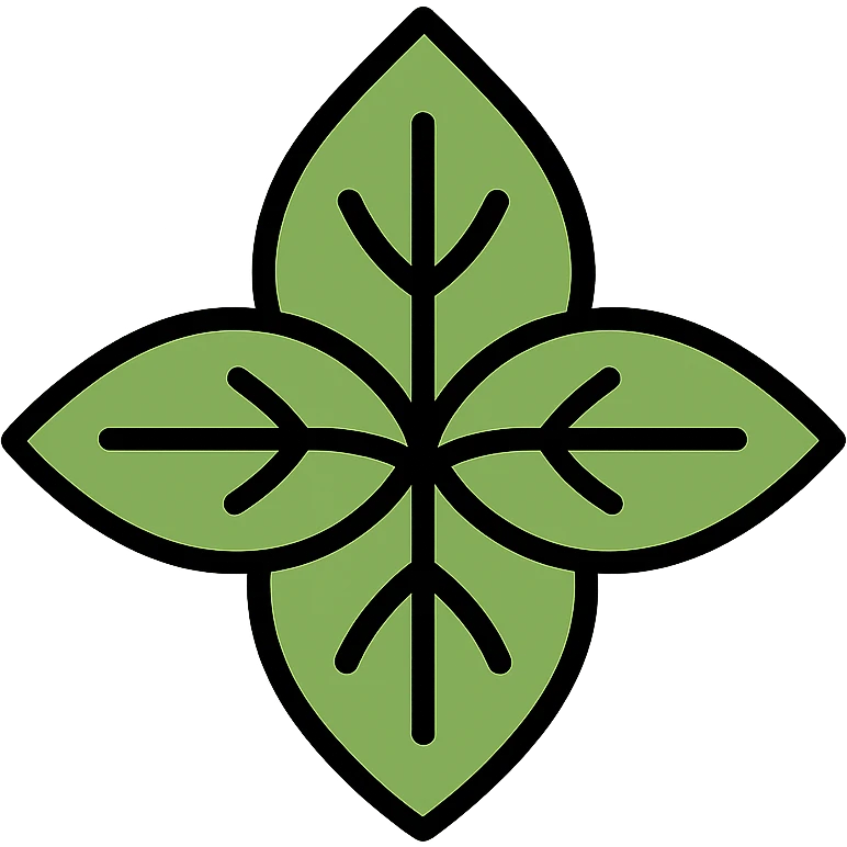 Green basil leaf herb plant emoji