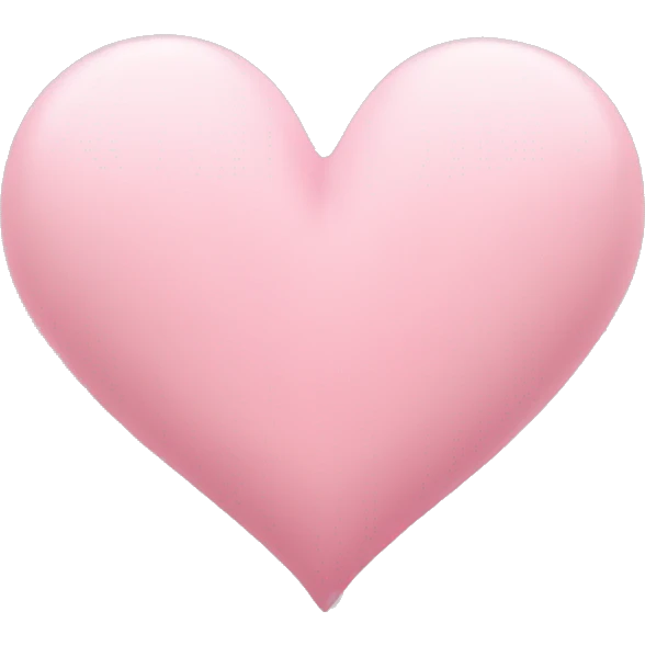 A soft pink heart emoji