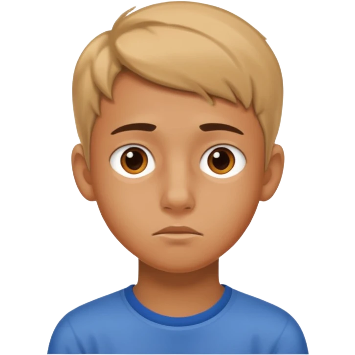 Joven de 14 años aburrido  emoji
