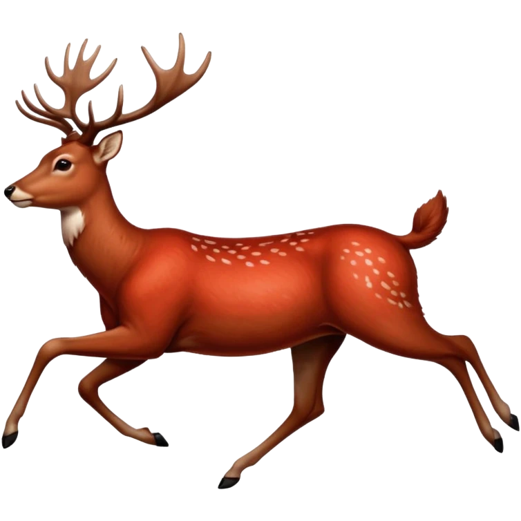 A wall drawing of running deer painted in earthy red pigment.















 emoji