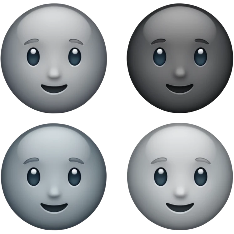 Grey circle without face NO emoji