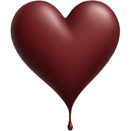 Dark red color heart emoji