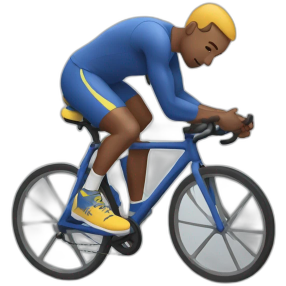 Man doing bicycle crunches emoji