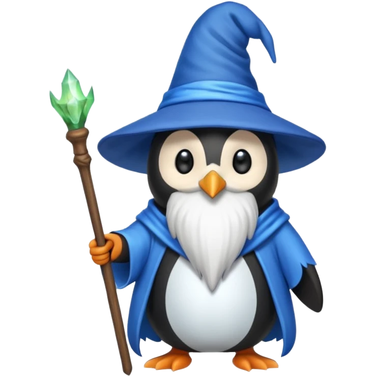 Penguin Wizard emoji