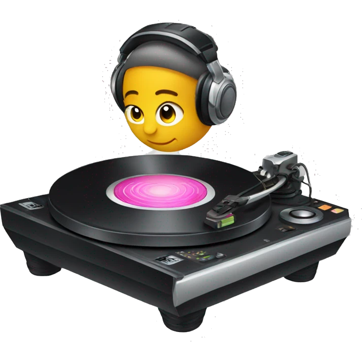 Dj turntable emoji