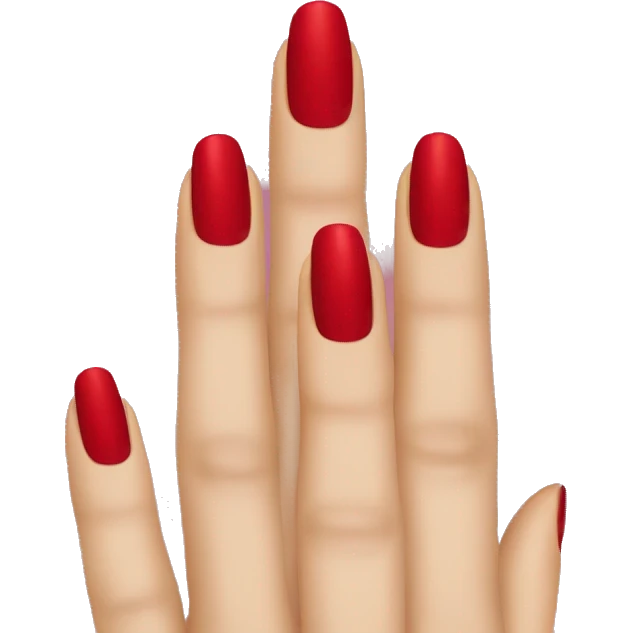Red nails emoji