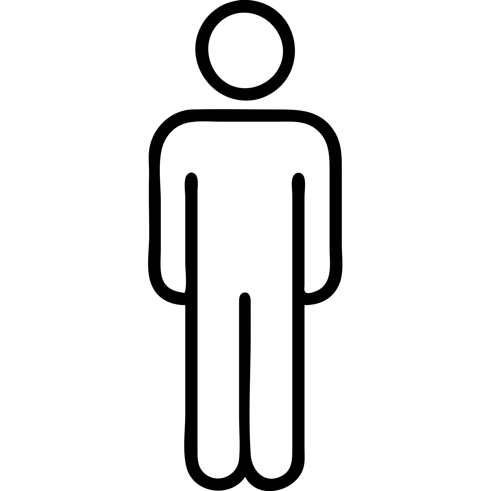 human figure with straight body type, neutral pose, simple style emoji
