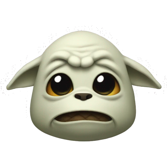 Grogu qui fume emoji