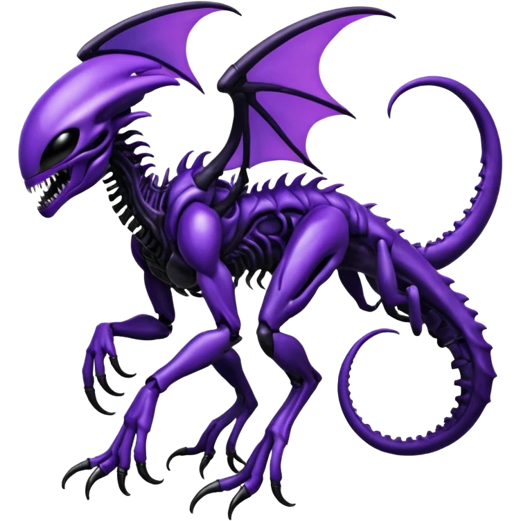 Abstract Venom-Xenomorph-Genesect-Lunala-ET-hybrid-fantasy-creature (full body) emoji