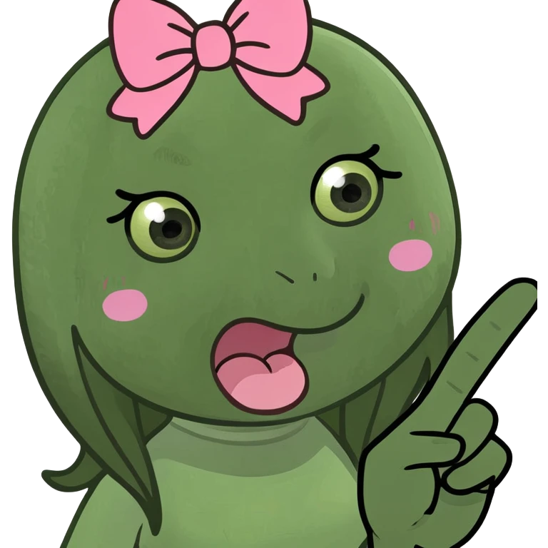 girly character sticking tongue out and showing peace hand sign, meme emoji style, exaggerated expression emoji