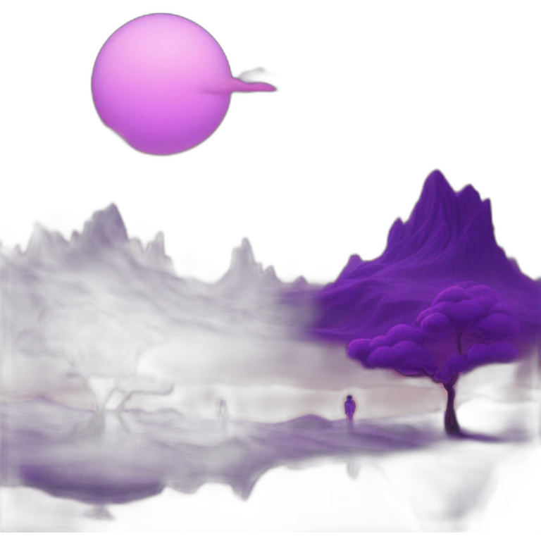 purple dreamscape by artist, it’s vvm band , 2 Pretty Famous Women  emoji