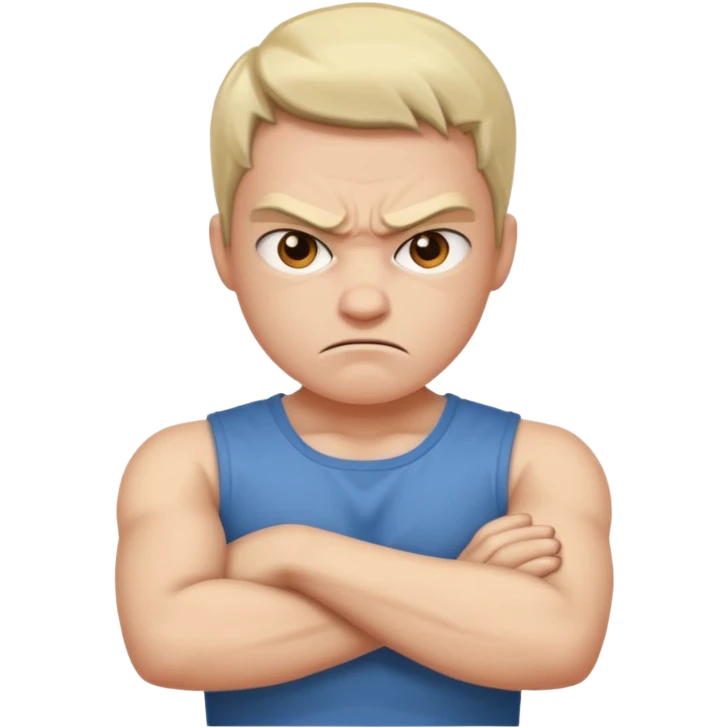 Angry with crossed arms emoji
