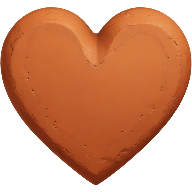 terracotta Matt heart emoji