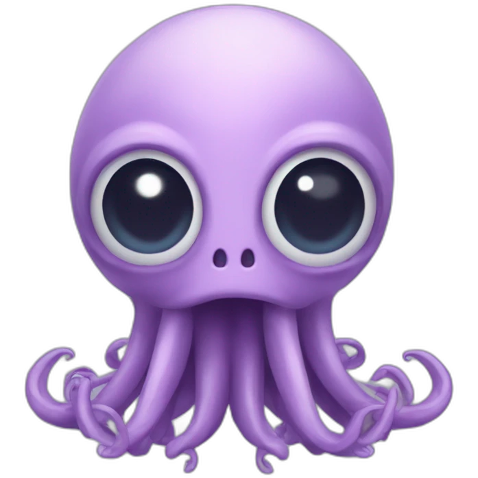 Cute kraken cute face eyes close making yoga emoji