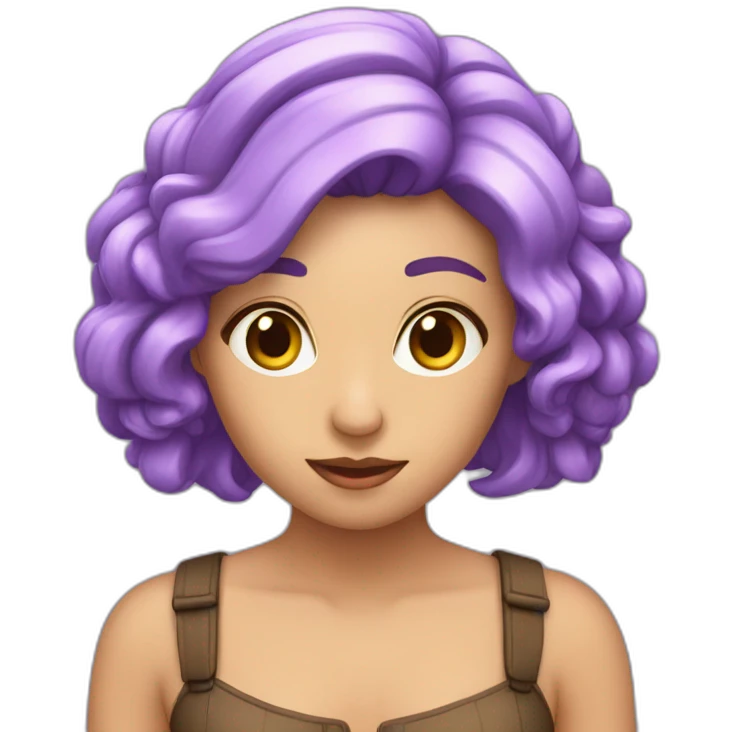 berenjena Violeta con venas emoji