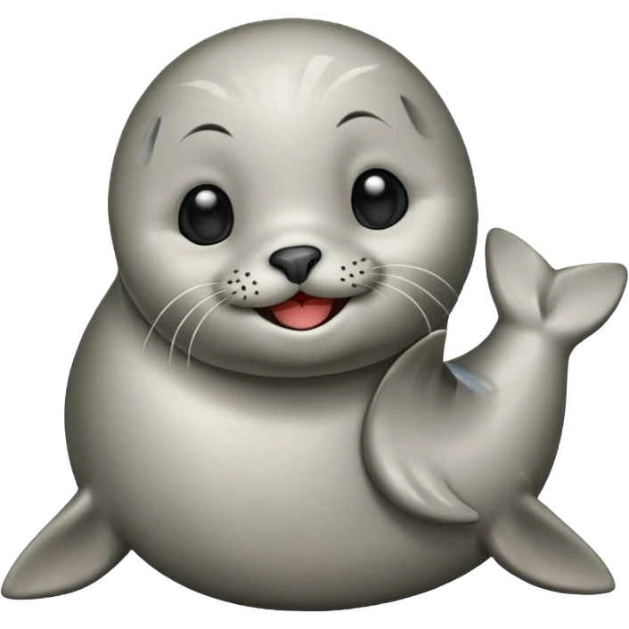 Happy seal in love emoji