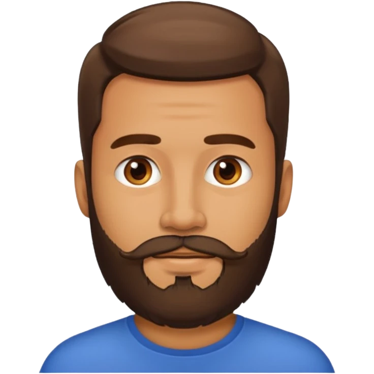 the man with a beard only on his chin emoji