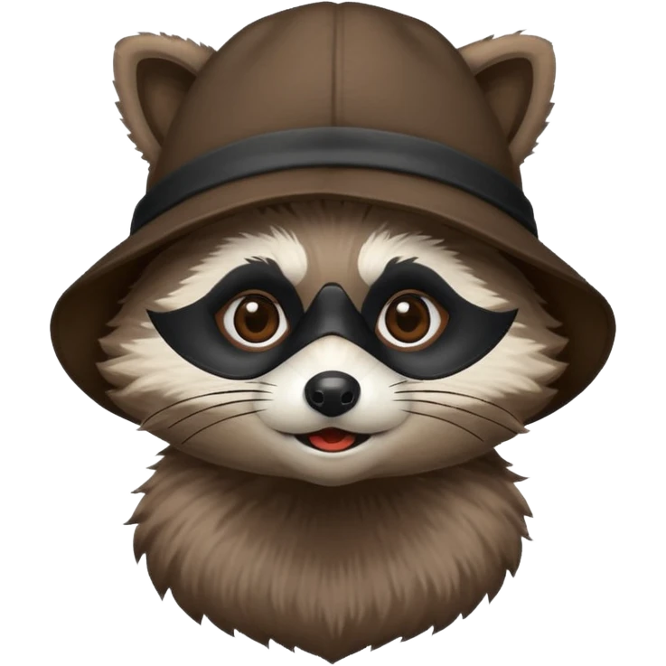 Racoon with hat  emoji