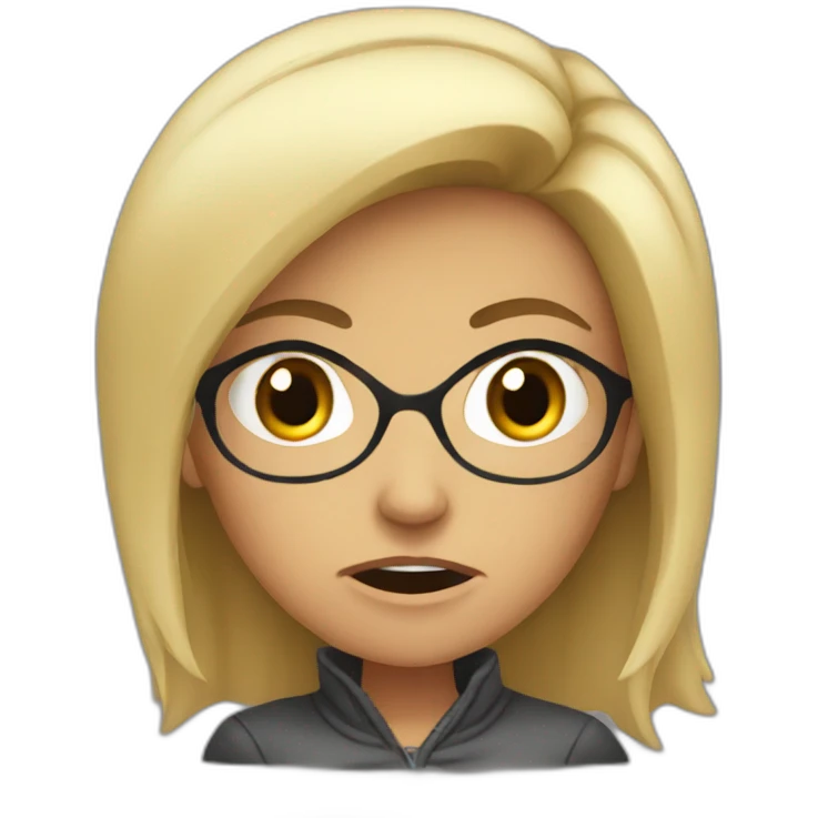 Very angry feminist emoji