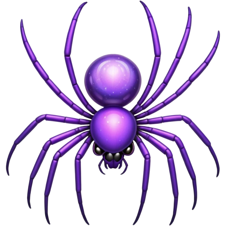 glitter purple and cian spider emoji