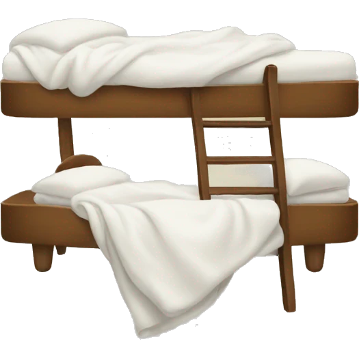 A bunk and white blanket  emoji