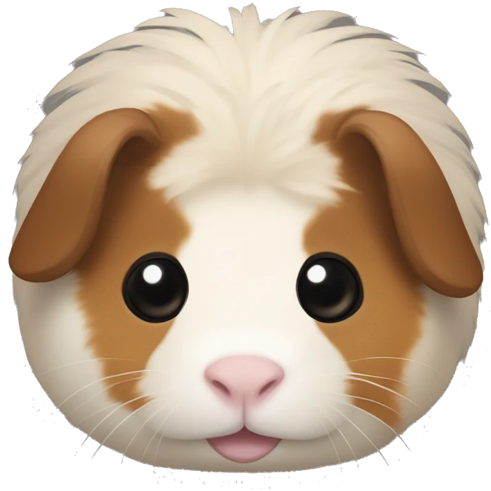 A Brown, a Black, a Tan and a brownish white Guinea pig emoji