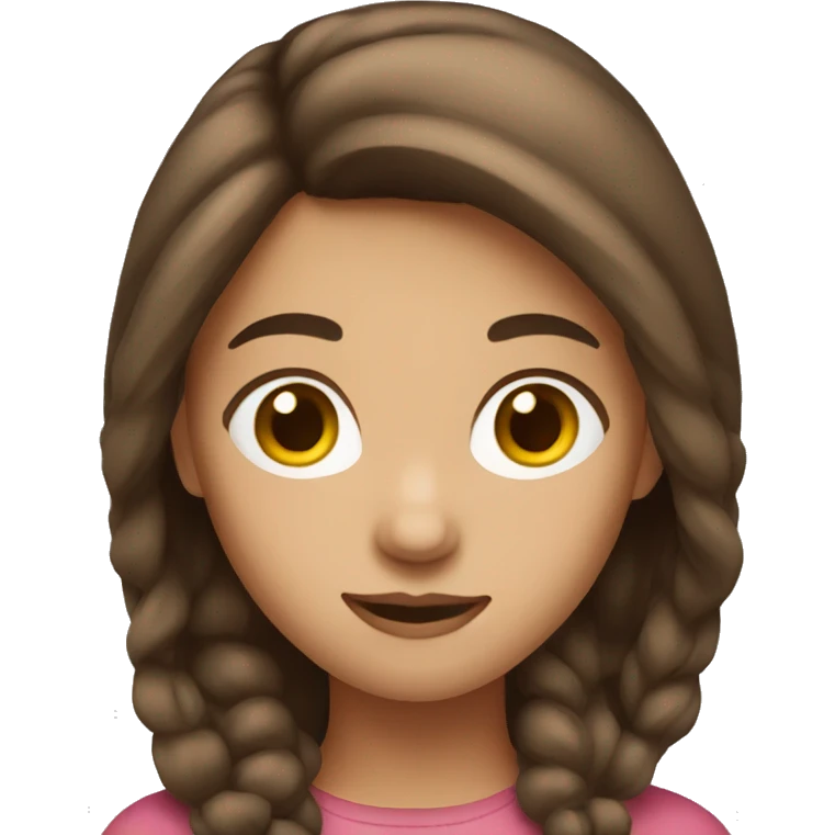 Girl with brown hair emoji