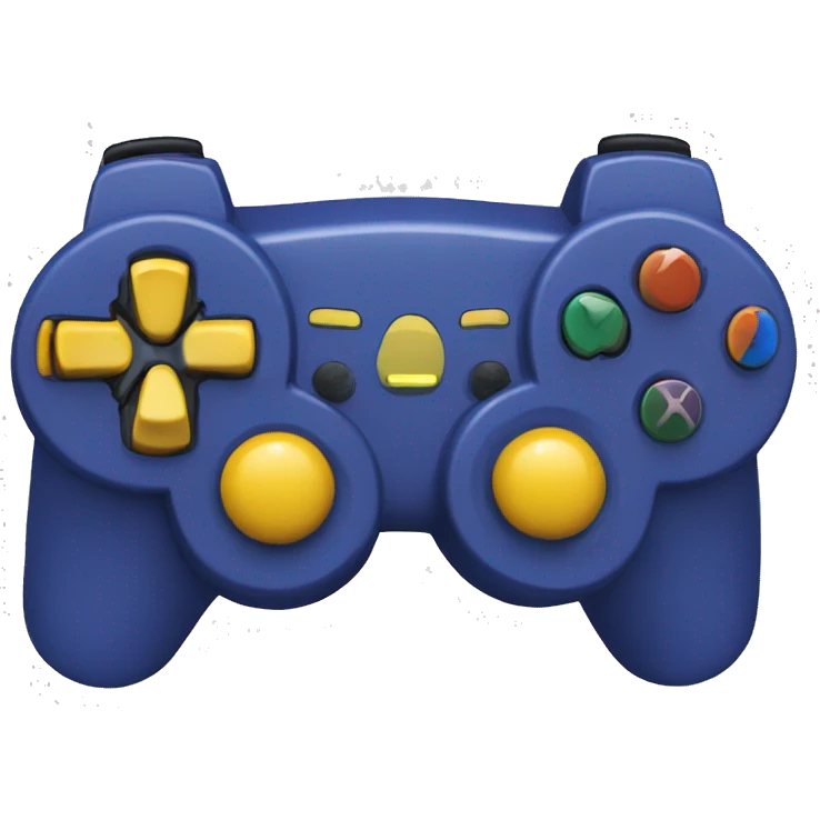 Create a gaming console with LED lights emoji