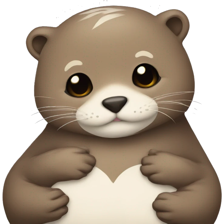 cuddling with otter’s  emoji