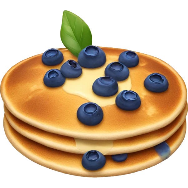 Blueberry pancakes  emoji