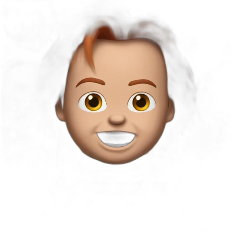 Chucky yodling emoji